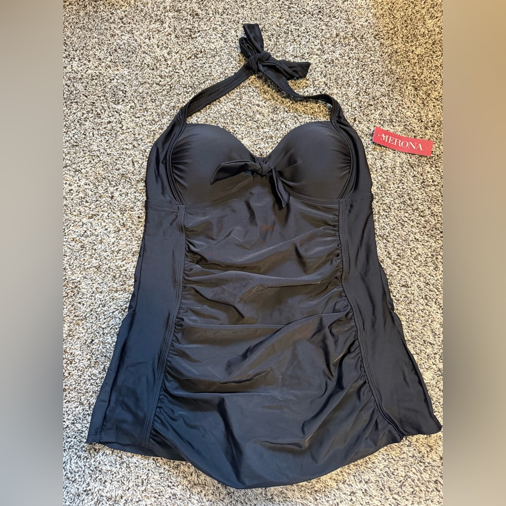 NEW Black Swimsuit with Bow Detail